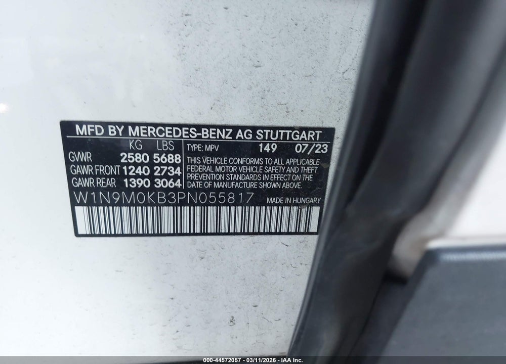 2023 MERCEDES-BENZ EQB 300 SUV 4MATIC VIN: W1N9M0KB3PN055817