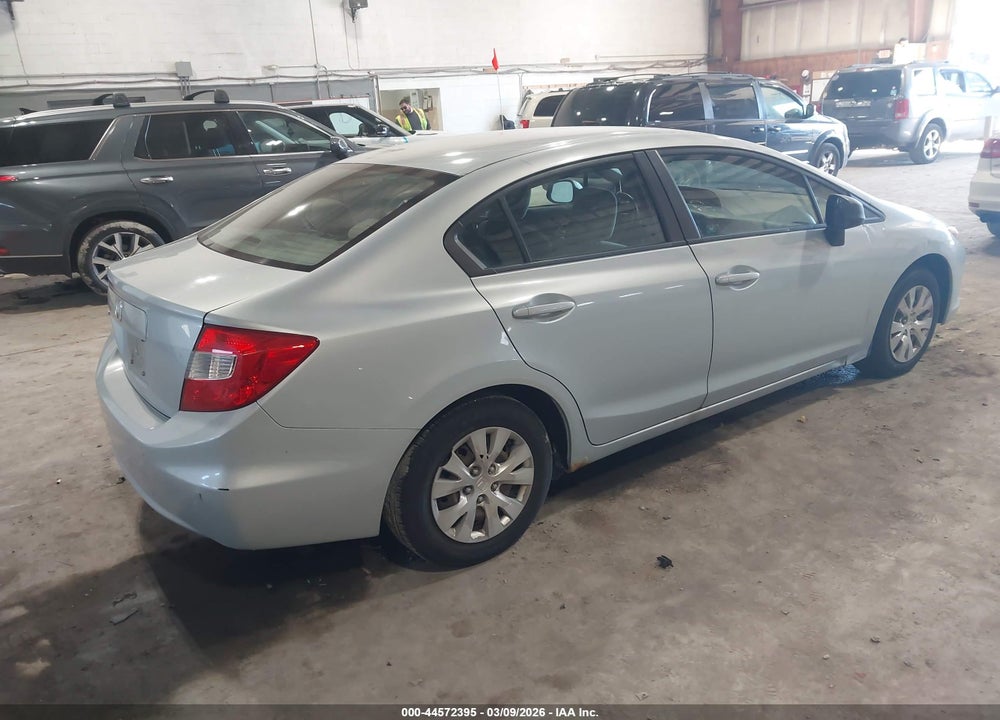 2012 HONDA CIVIC LX VIN: 19XFB2F5XCE326547