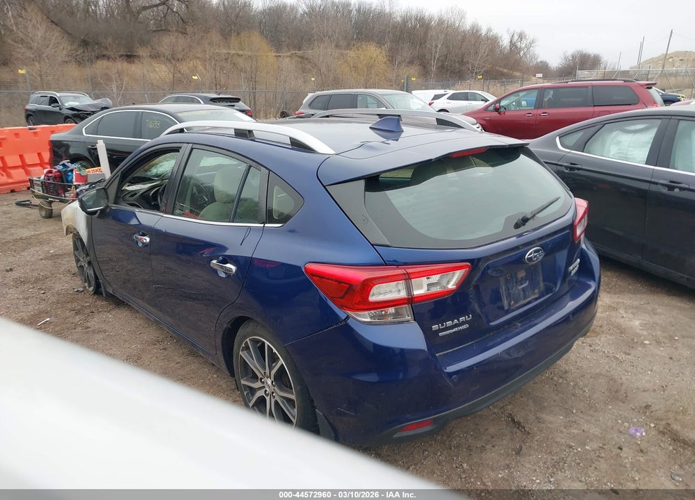 2017 SUBARU IMPREZA LIMITED VIN: 4S3GTAU67H3744151