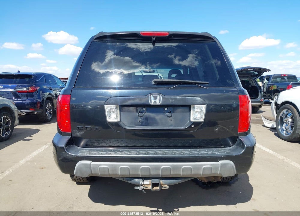 2003 HONDA PILOT EXL VIN: 2HKYF18633H580416