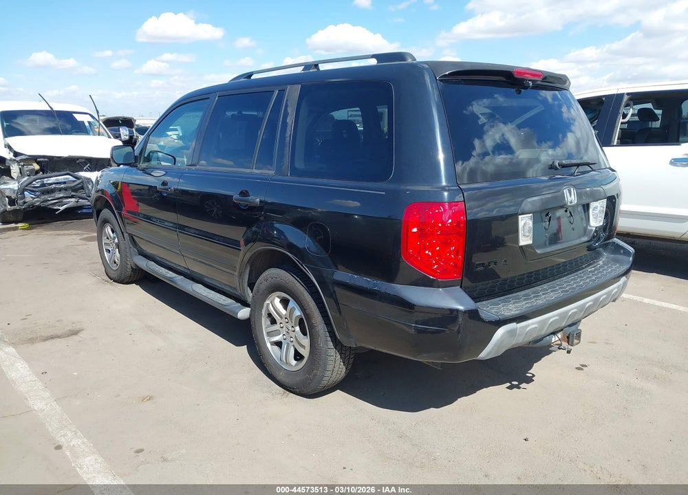 2003 HONDA PILOT EXL VIN: 2HKYF18633H580416