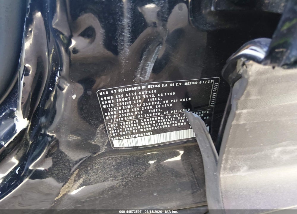 2023 VOLKSWAGEN TIGUAN 2.0T SE VIN: 3VV3B7AX2PM061967