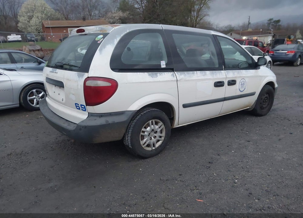 2005 DODGE CARAVAN SE VIN: 1D4GP25R35B299169