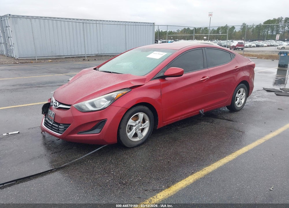 2014 HYUNDAI ELANTRA SE VIN: 5NPDH4AE5EH544791