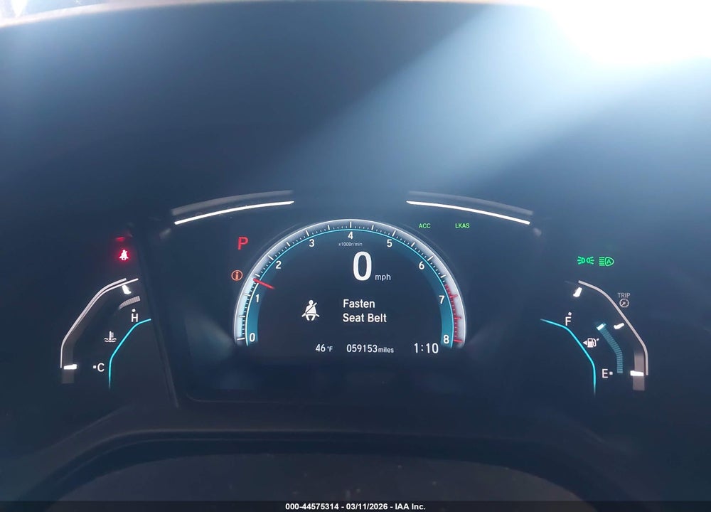 2019 HONDA CIVIC LX VIN: 2HGFC2F67KH600815