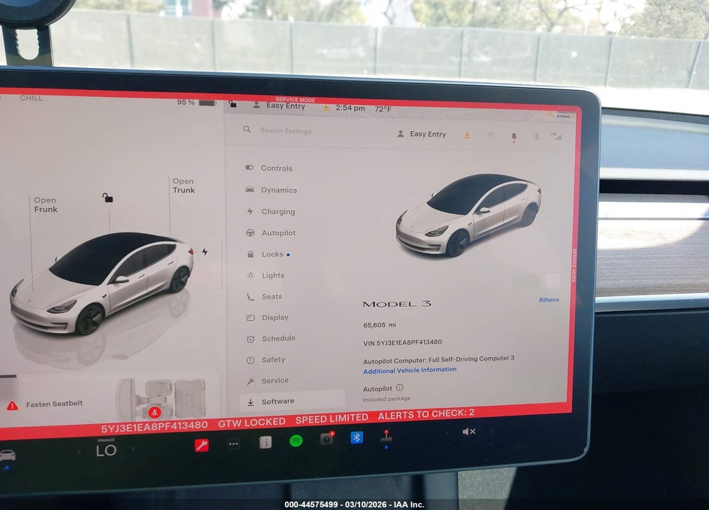 2023 TESLA MODEL 3 REAR-WHEEL DRIVE VIN: 5YJ3E1EA8PF413480