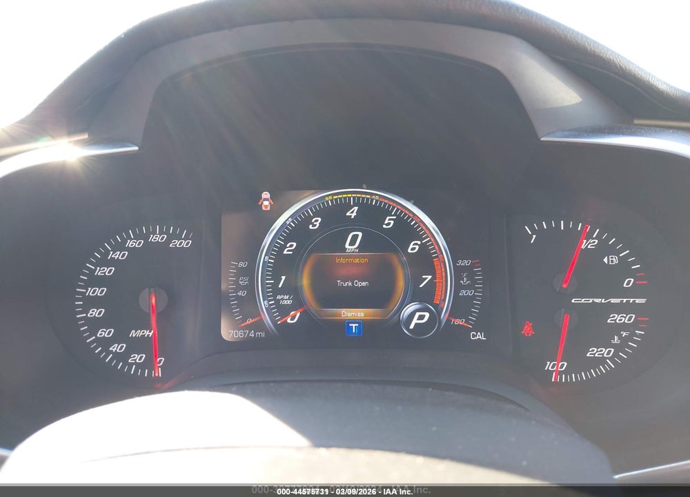 2019 CHEVROLET CORVETTE STINGRAY VIN: 1G1YB2D70K5100436