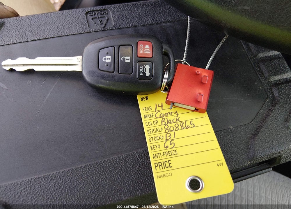 2014 TOYOTA CAMRY SE VIN: 4T1BF1FK9EU808865