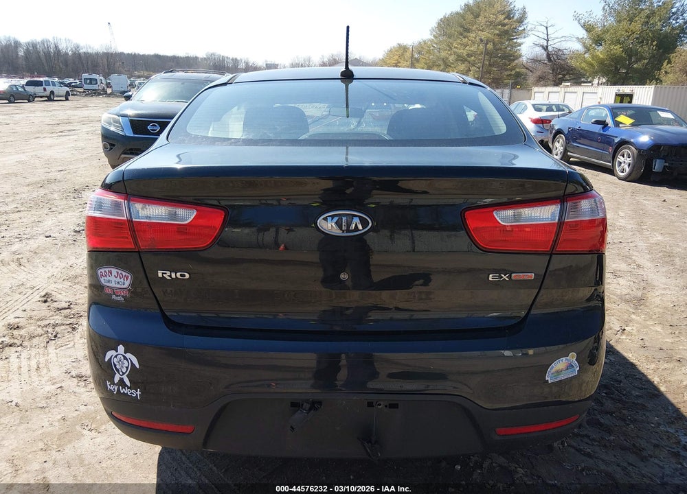 2013 KIA RIO EX VIN: KNADN4A36D6114040