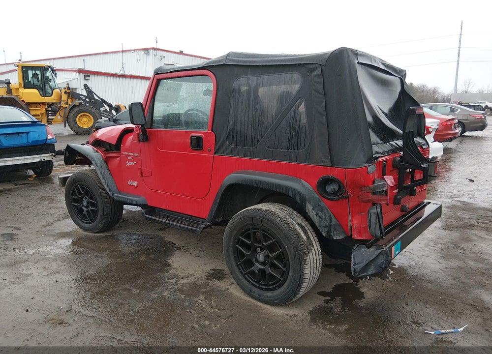 2000 JEEP WRANGLER SPORT VIN: 1J4FA49S7YP765044