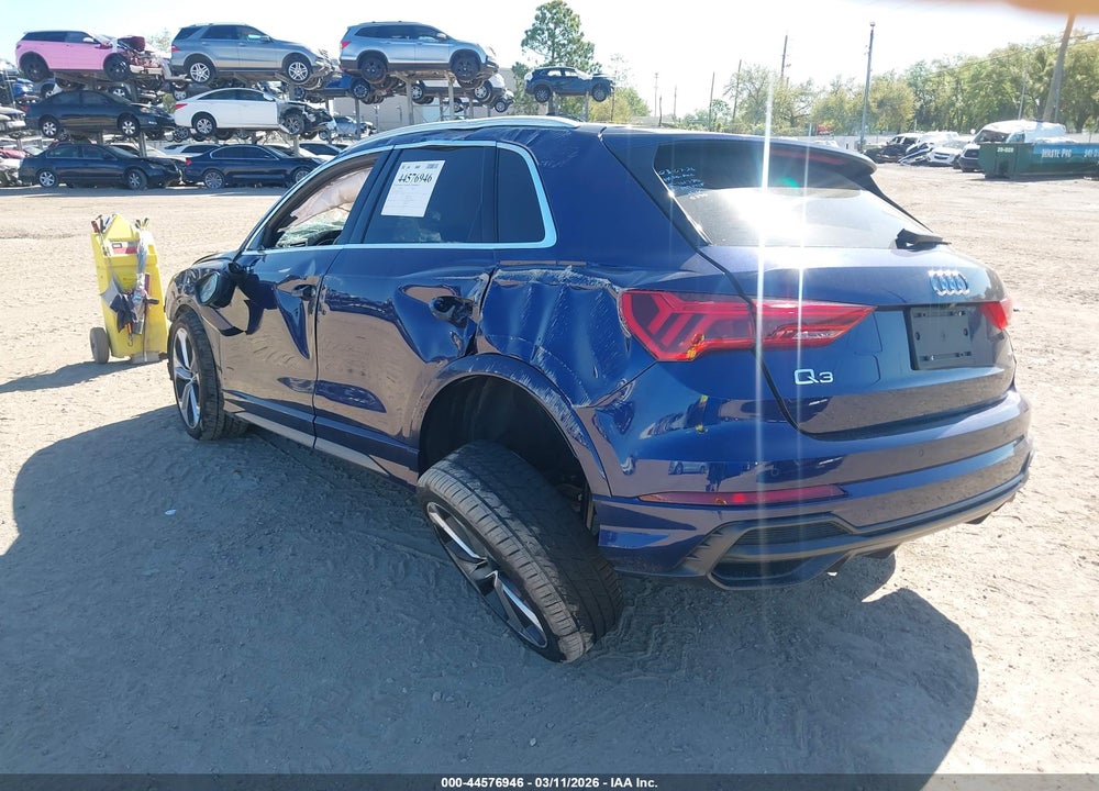 2021 AUDI Q3 PREMIUM 45 TFSI S LINE QUATTRO TIPTRONIC VIN: WA1DECF38M1071415