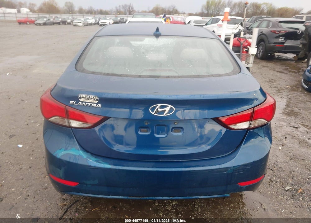 2016 HYUNDAI ELANTRA SE VIN: KMHDH4AE8GU482601