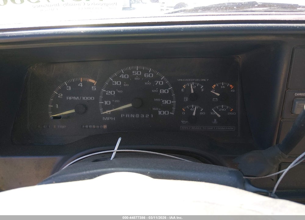 1995 CHEVROLET GMT-400 K1500 VIN: 1GCEK14K5SZ121686