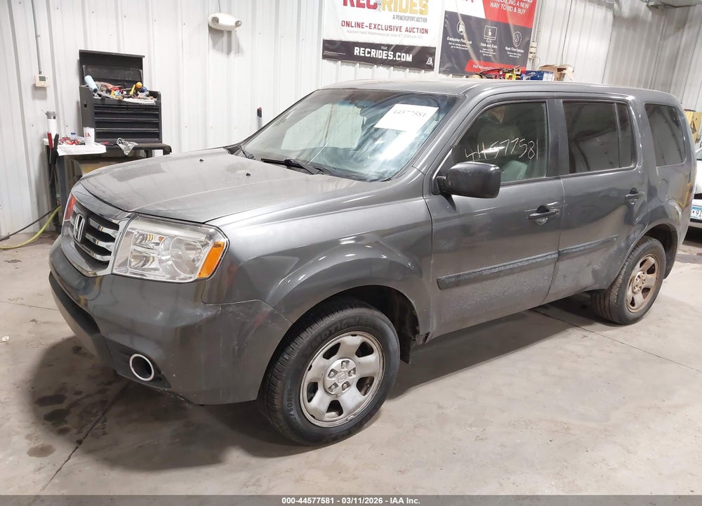 2013 HONDA PILOT LX VIN: 5FNYF4H2XDB057022