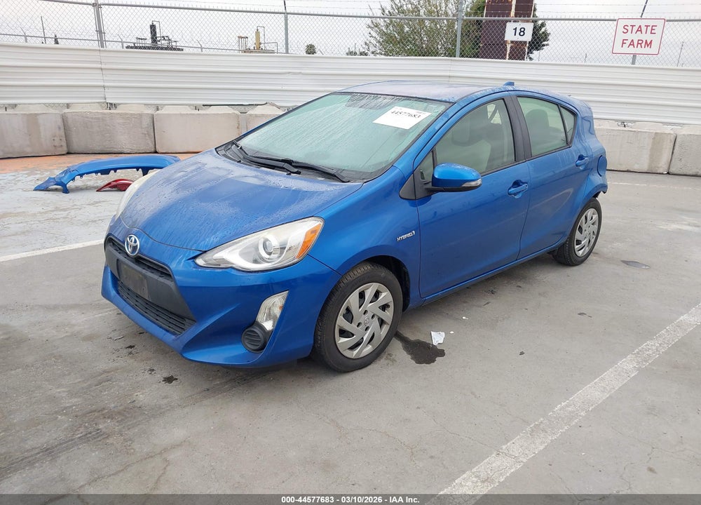 2015 TOYOTA PRIUS C ONE VIN: JTDKDTB36F1582386