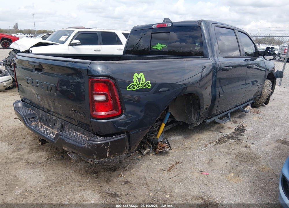 2025 RAM 1500 WARLOCK  4X4 5'7 BOX VIN: 1C6SRFGP1SN682906