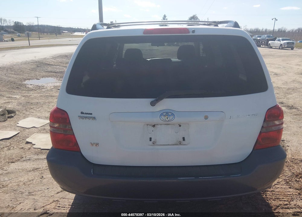 2001 TOYOTA HIGHLANDER V6 VIN: JTEGF21A510012819
