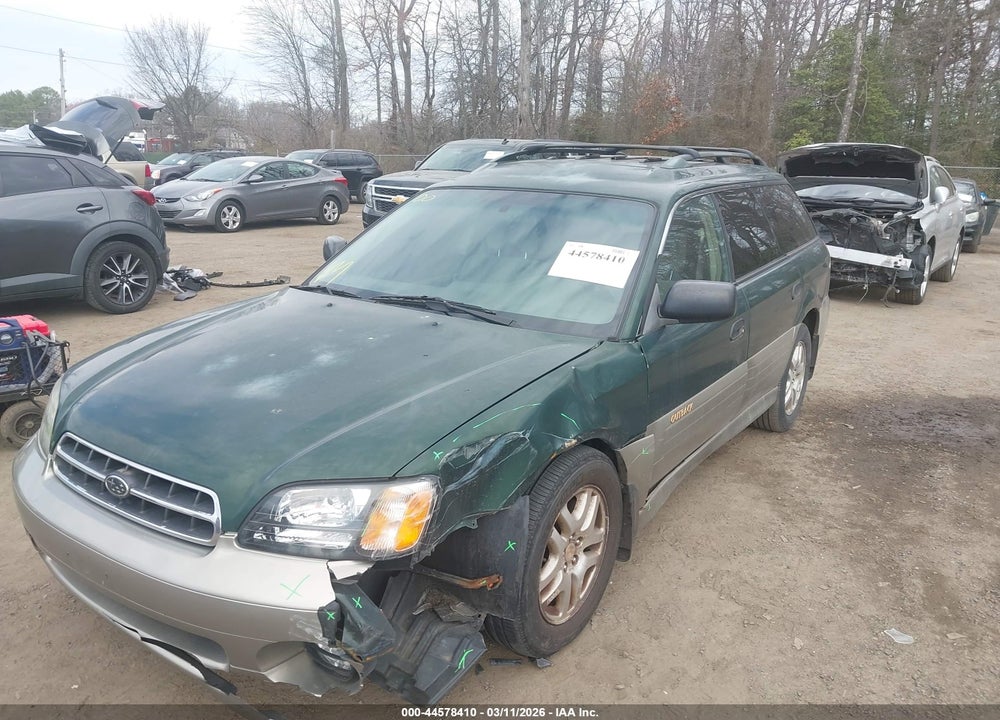 2002 SUBARU OUTBACK VIN: 4S3BH665627665132
