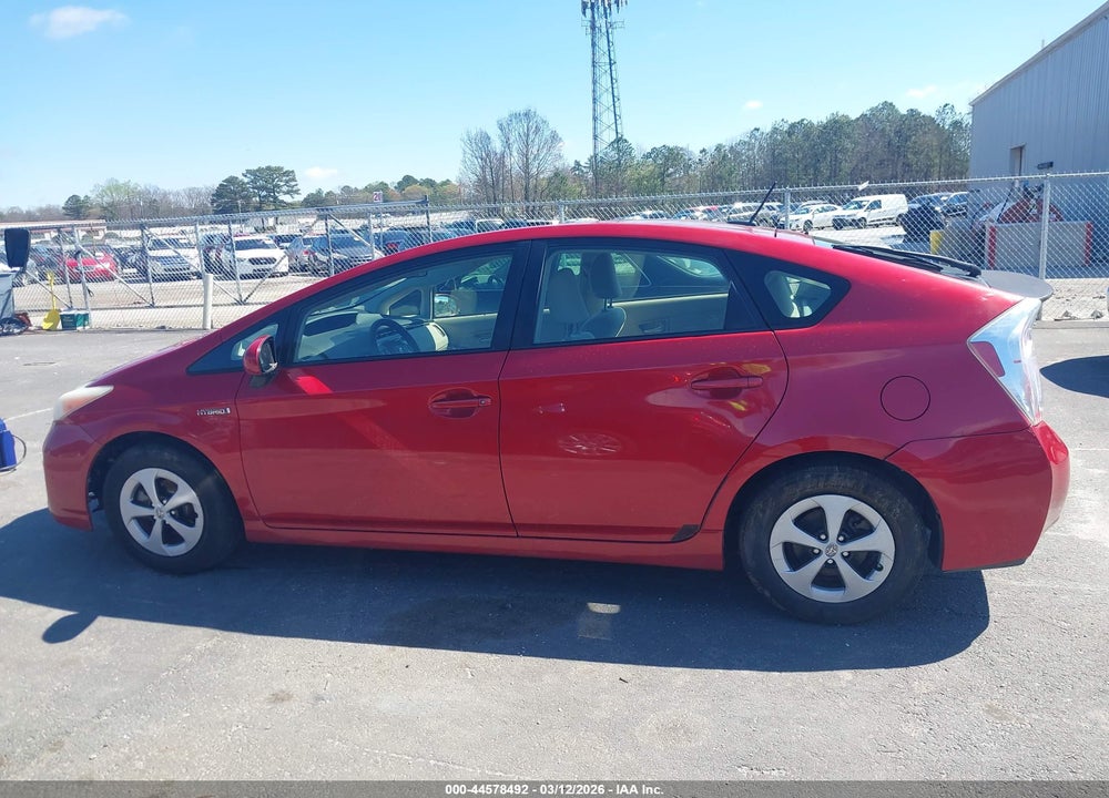 2013 TOYOTA PRIUS THREE VIN: JTDKN3DU4D0342324