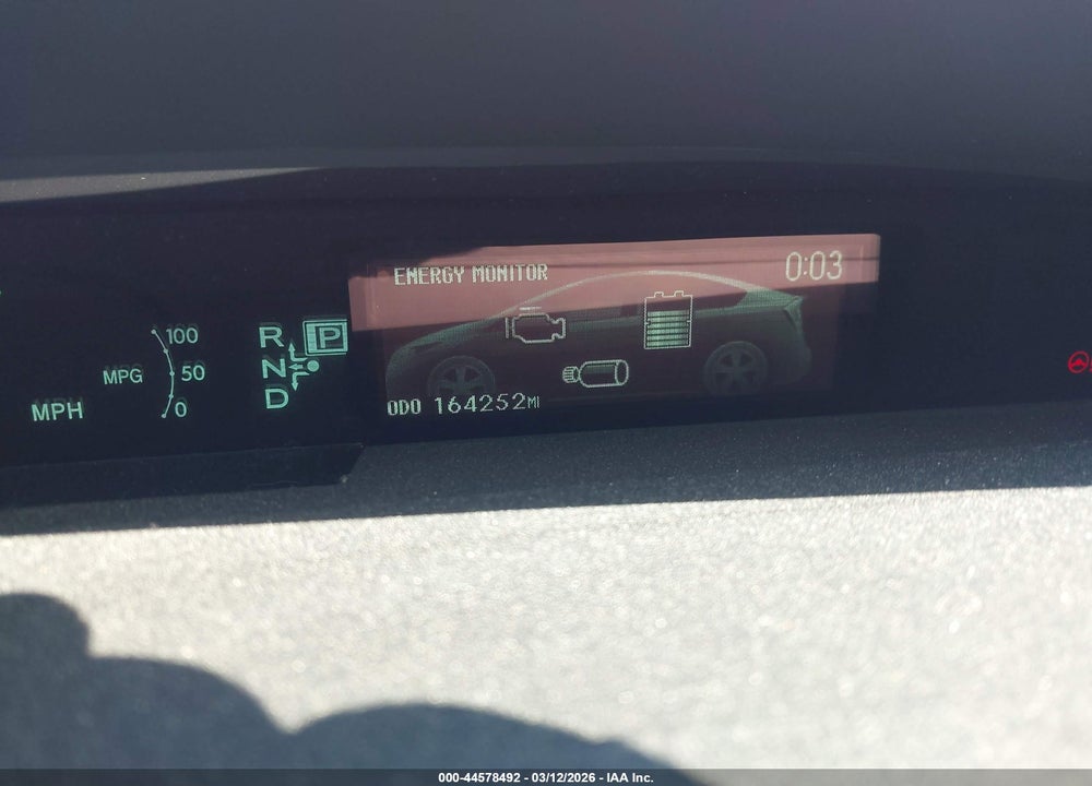 2013 TOYOTA PRIUS THREE VIN: JTDKN3DU4D0342324