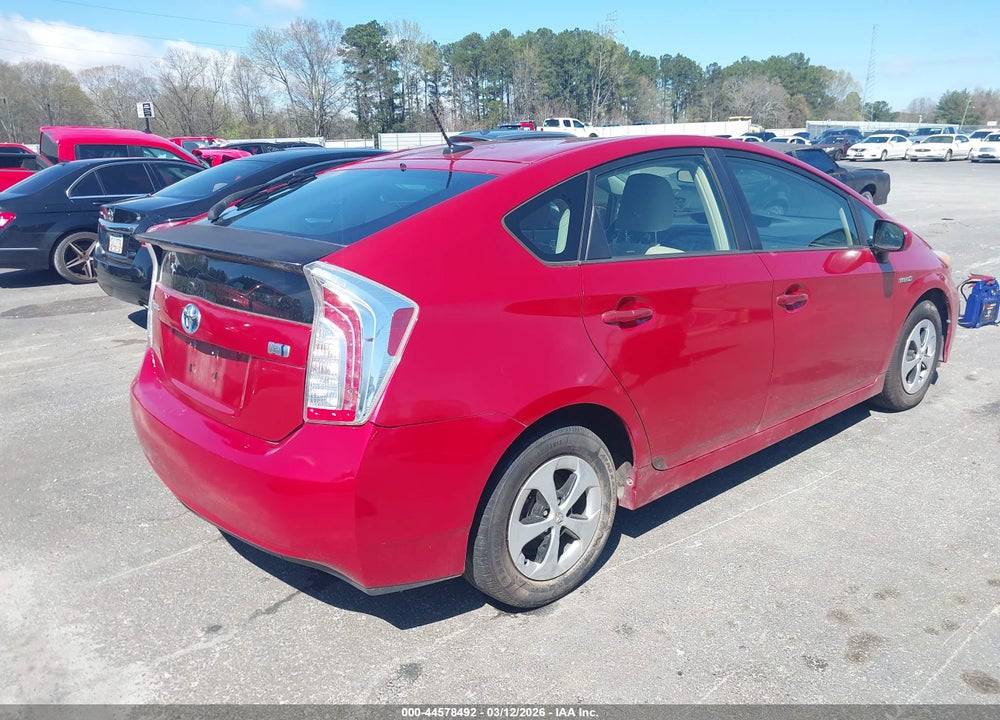 2013 TOYOTA PRIUS THREE VIN: JTDKN3DU4D0342324