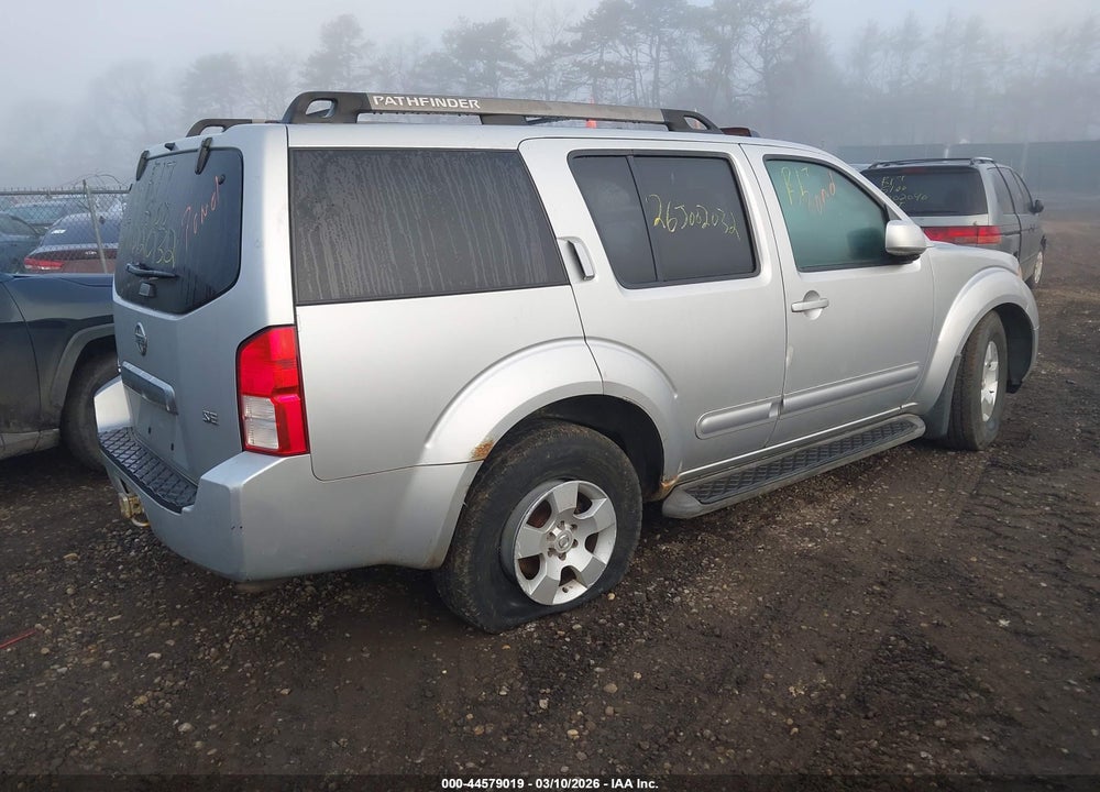 2005 NISSAN PATHFINDER SE VIN: 5N1AR18W05C767437