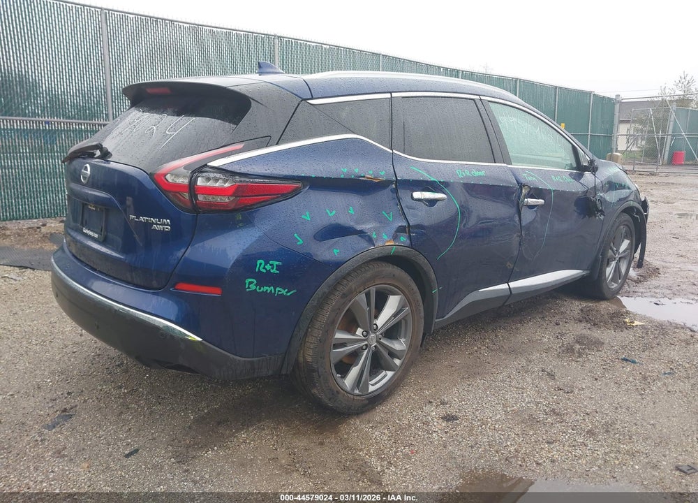 2019 NISSAN MURANO PLATINUM VIN: 5N1AZ2MS7KN101720