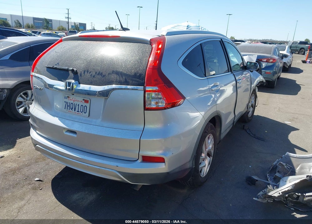 2015 HONDA CR-V EX-L VIN: 5J6RM3H78FL001526
