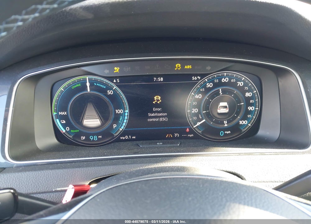 2019 VOLKSWAGEN E-GOLF SEL PREMIUM VIN: WVWPR7AUXKW908311