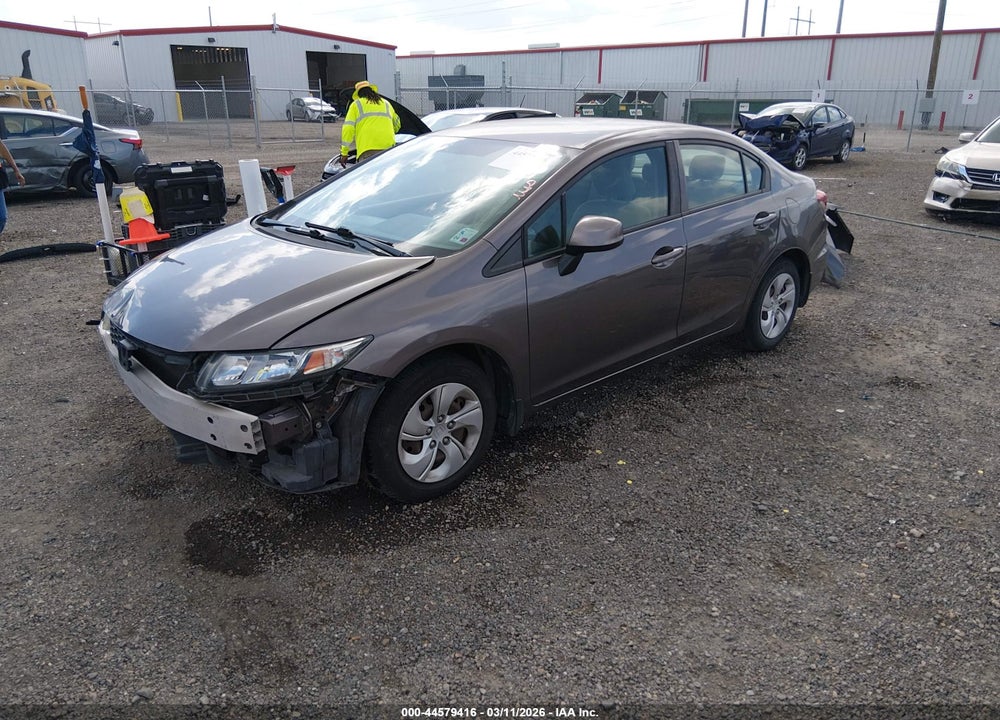 2013 HONDA CIVIC LX VIN: 19XFB2F52DE053802
