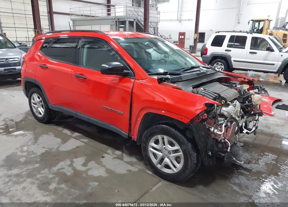 2018 JEEP COMPASS SPORT FWD VIN: 3C4NJCAB3JT122716