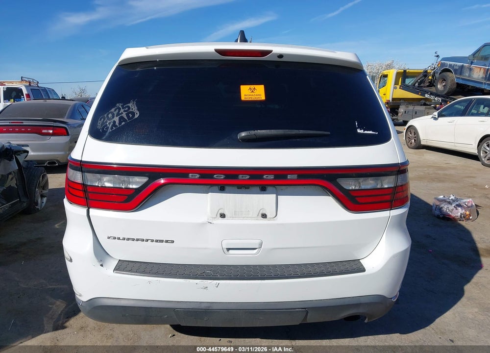 2019 DODGE DURANGO SXT RWD VIN: 1C4RDHAG8KC549954