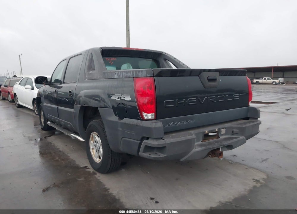 2003 CHEVROLET AVALANCHE 1500 VIN: 3GNEK13T23G190631