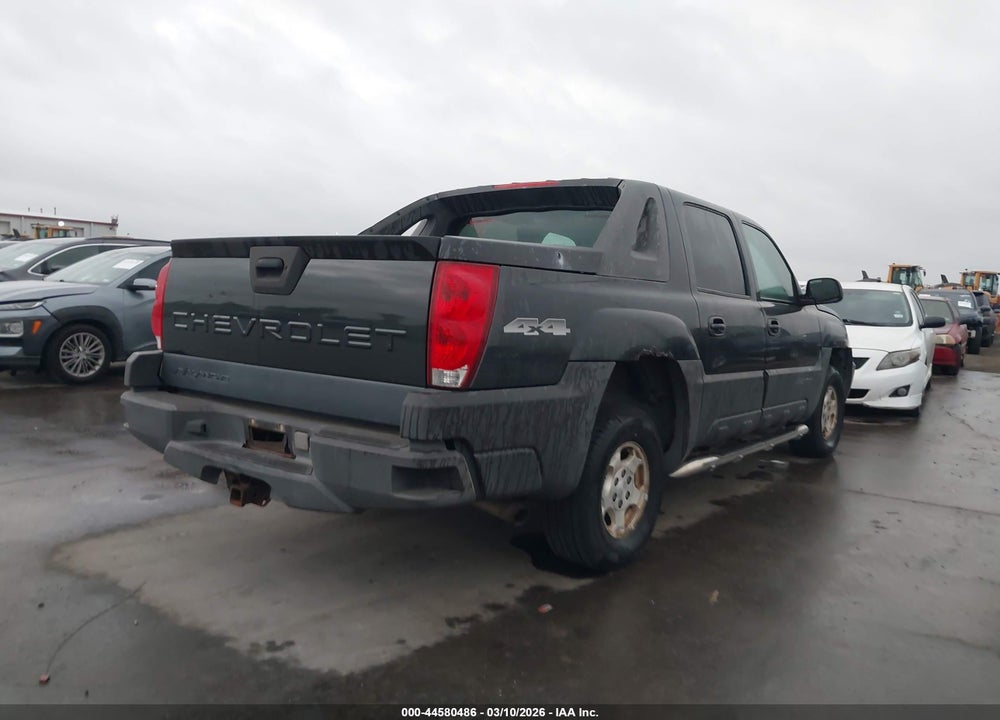2003 CHEVROLET AVALANCHE 1500 VIN: 3GNEK13T23G190631
