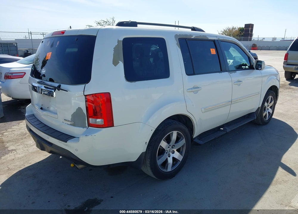 2012 HONDA PILOT TOURING VIN: 5FNYF3H95CB024760