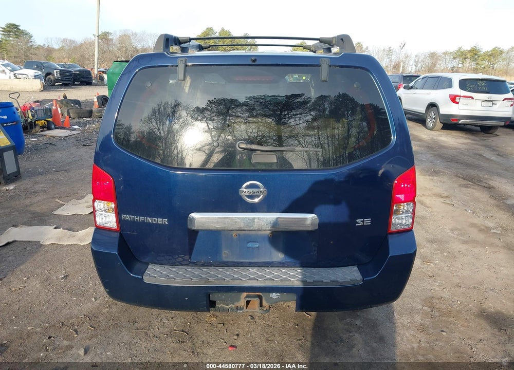 2007 NISSAN PATHFINDER SE VIN: 5N1AR18W17C625682