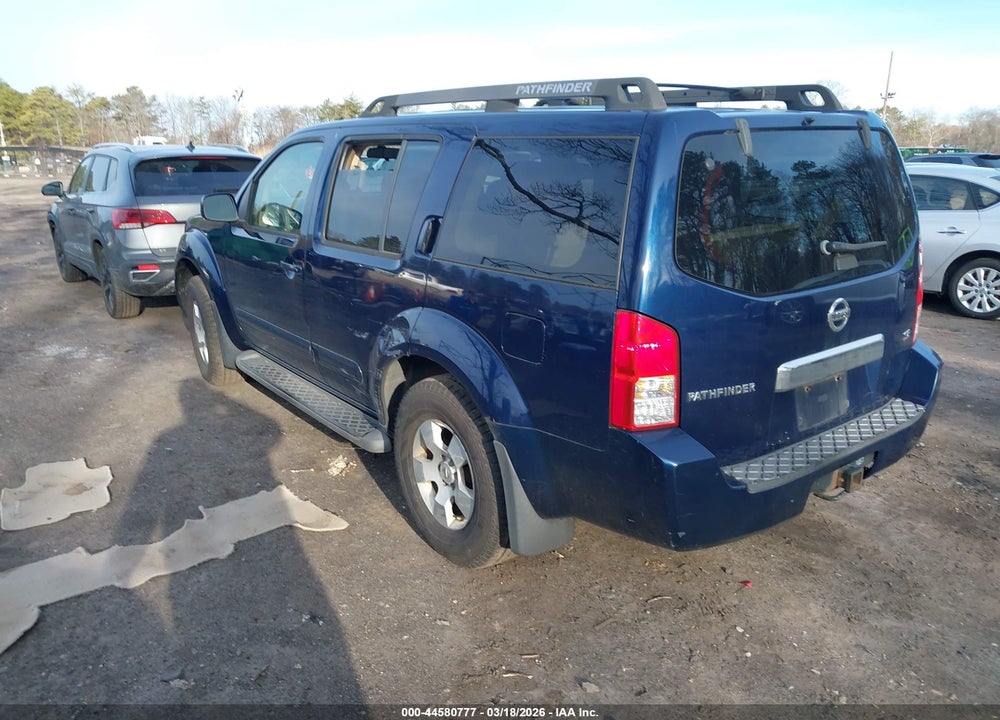 2007 NISSAN PATHFINDER SE VIN: 5N1AR18W17C625682
