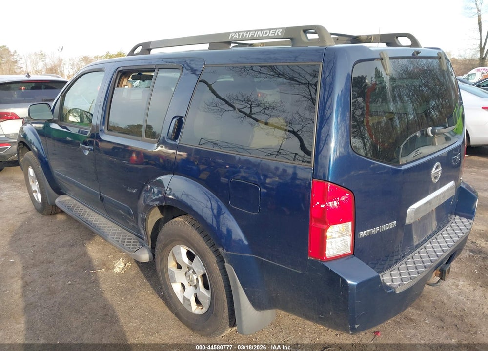2007 NISSAN PATHFINDER SE VIN: 5N1AR18W17C625682