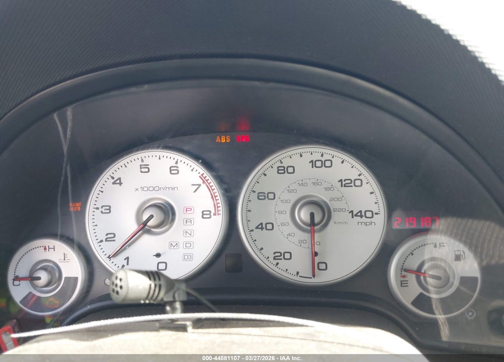 2002 ACURA RSX VIN: JH4DC54882C007557