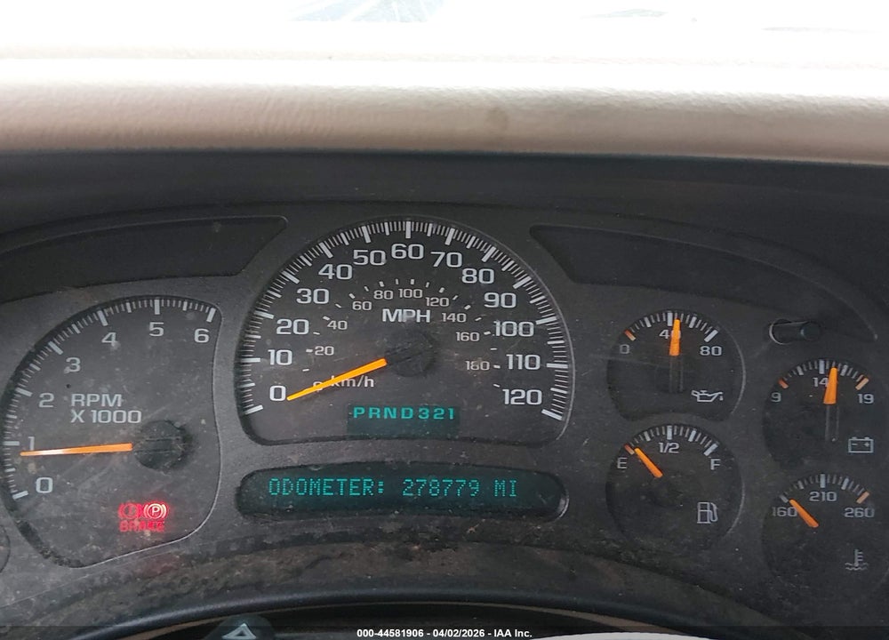 2003 CHEVROLET TAHOE Z71 VIN: 1GNEK13Z63R309429