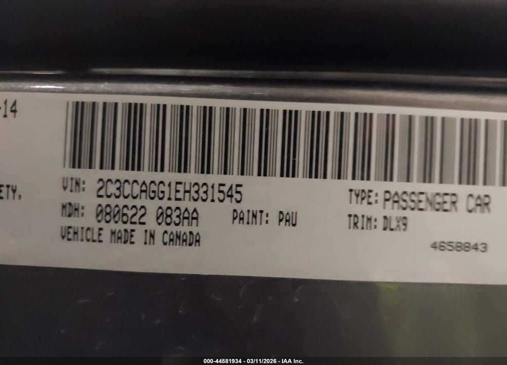 2014 CHRYSLER 300 300S VIN: 2C3CCAGG1EH331545