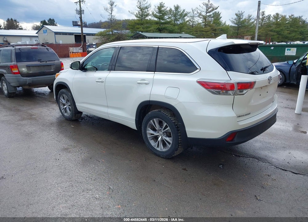 2014 TOYOTA HIGHLANDER XLE V6 VIN: 5TDJKRFH3ES058740