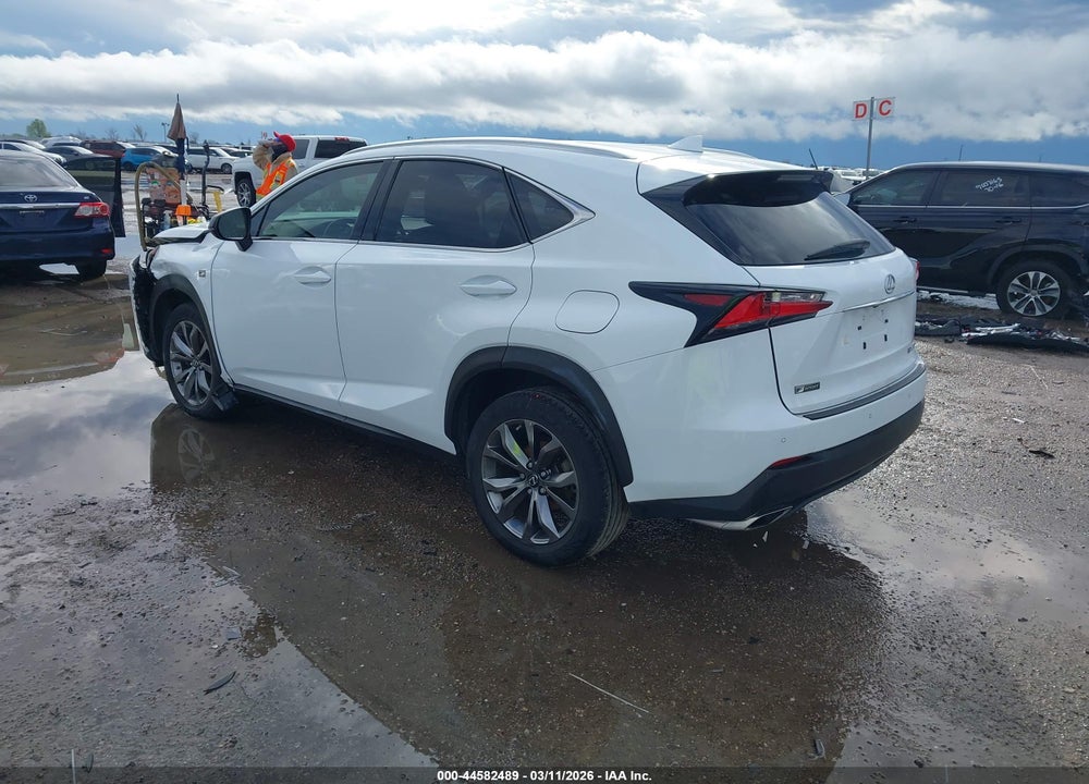 2016 LEXUS NX 200T F SPORT VIN: JTJYARBZ9G2038497