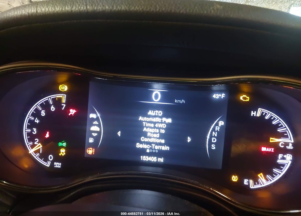 2015 JEEP GRAND CHEROKEE OVERLAND VIN: 1C4RJFCG8FC151255