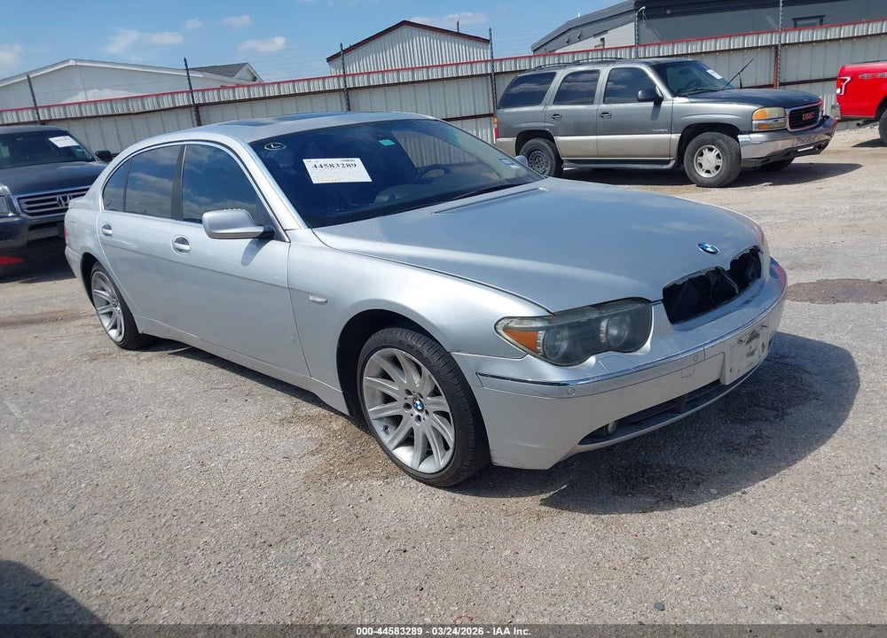 2002 BMW 745LI VIN: WBAGN63422DR02501