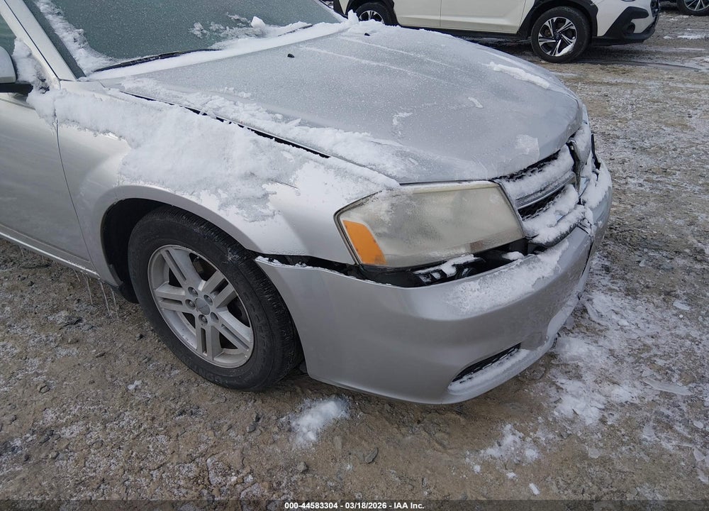 2012 DODGE AVENGER SXT VIN: 1C3CDZCB0CN314472
