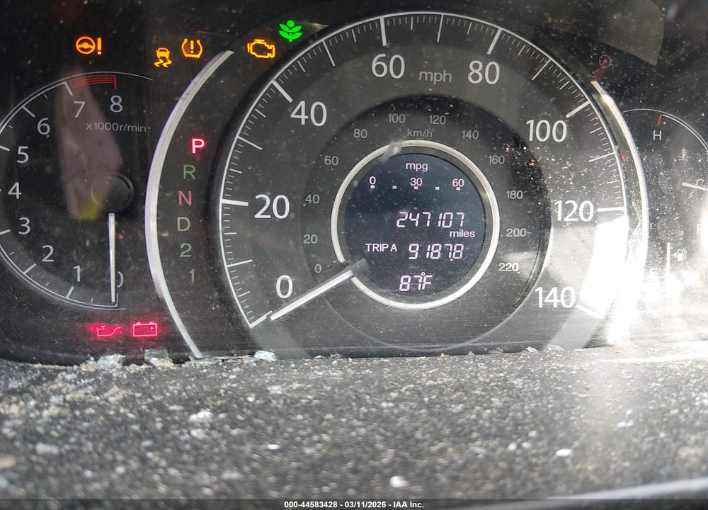 2013 HONDA CR-V EX-L VIN: 5J6RM4H75DL054896