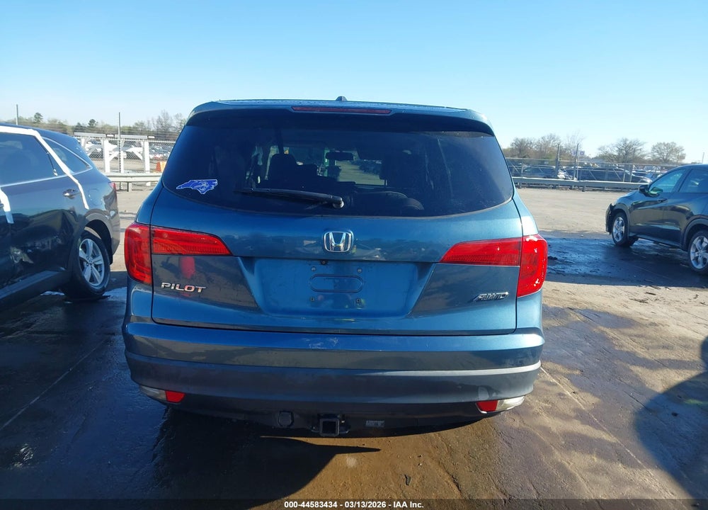 2017 HONDA PILOT EX-L VIN: 5FNYF6H57HB091902