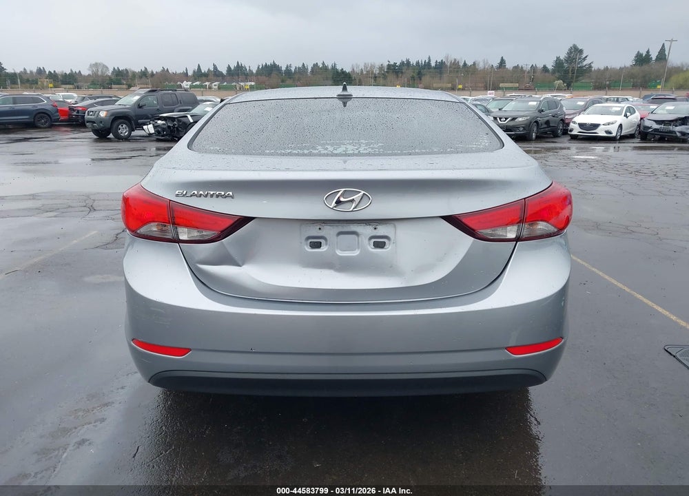 2016 HYUNDAI ELANTRA SE VIN: 5NPDH4AEXGH665402