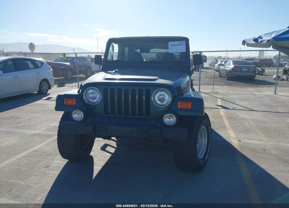 2000 JEEP WRANGLER SAHARA VIN: 1J4FA59SXYP726969